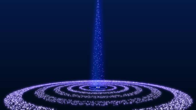 无限循环蓝色科技粒子背景（素材）