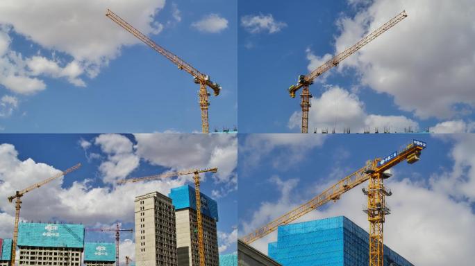 城市建筑发展建设工程4K实拍画面