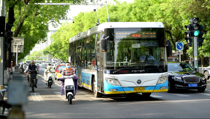 清晨城市马路