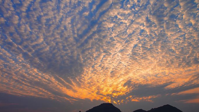 彩霞 云霞 天空  延时