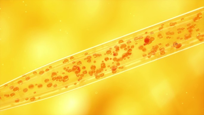 金色背景肌肤吸收营养物质美容护肤3D素材