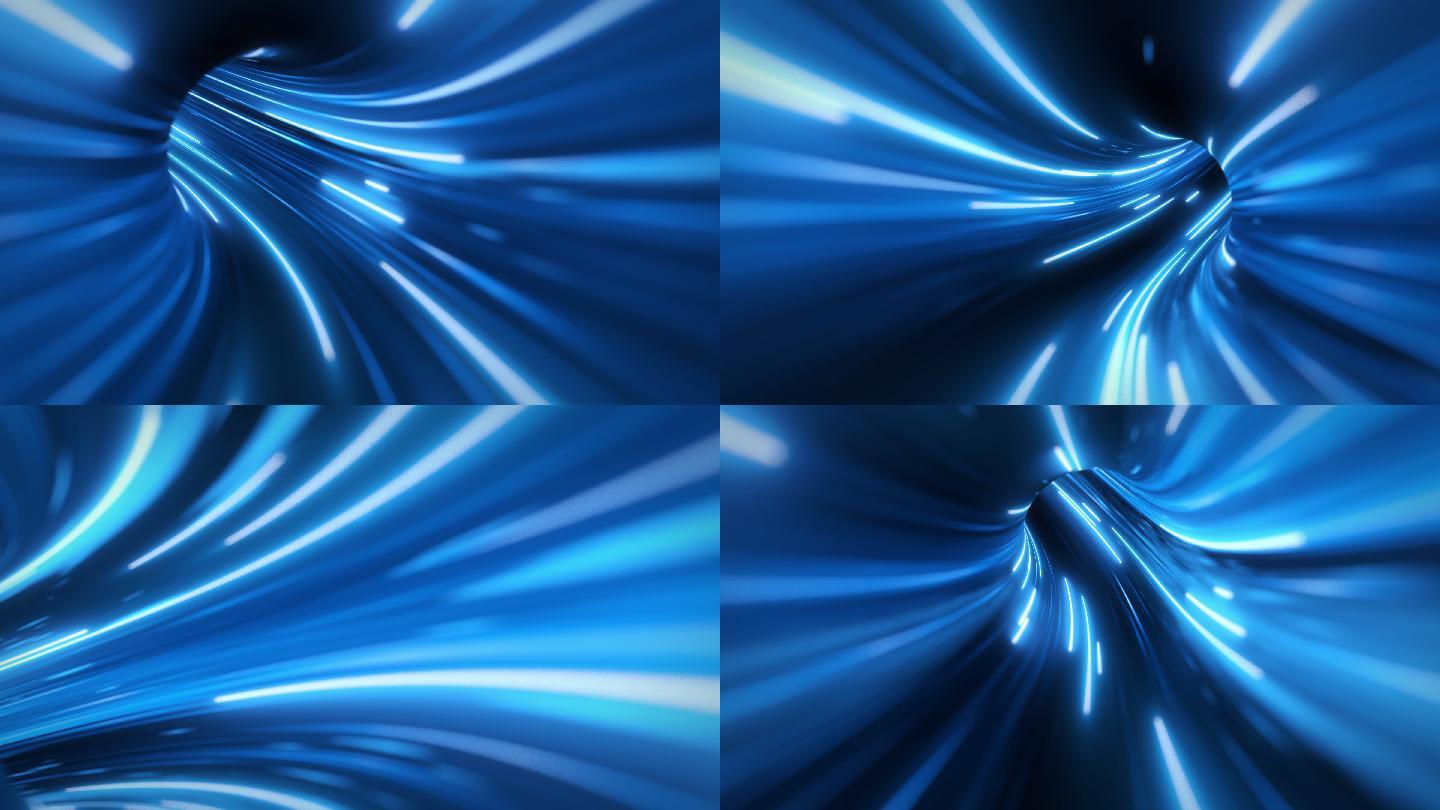 光纤环路蓝色科技隧道穿梭光纤环路