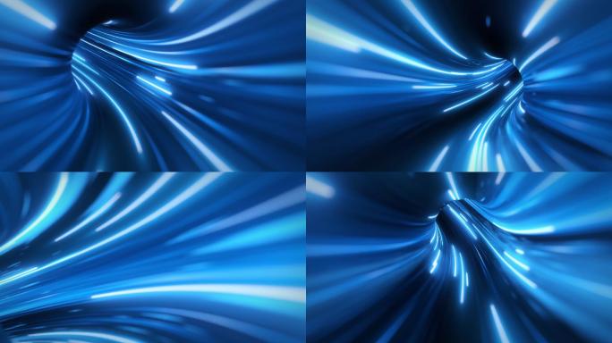 光纤环路蓝色科技隧道穿梭光纤环路