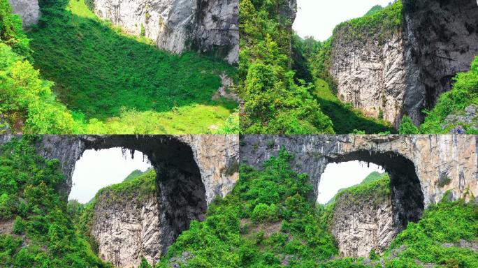原始森林洞穴岩溶天坑溶洞山洞奇观