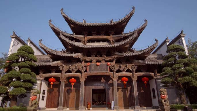 徽派建筑 古建筑 园林 中国风 古迹名胜