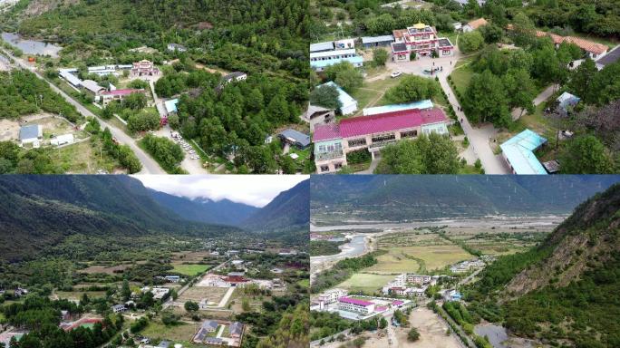 西藏林芝藏医学校4K航拍