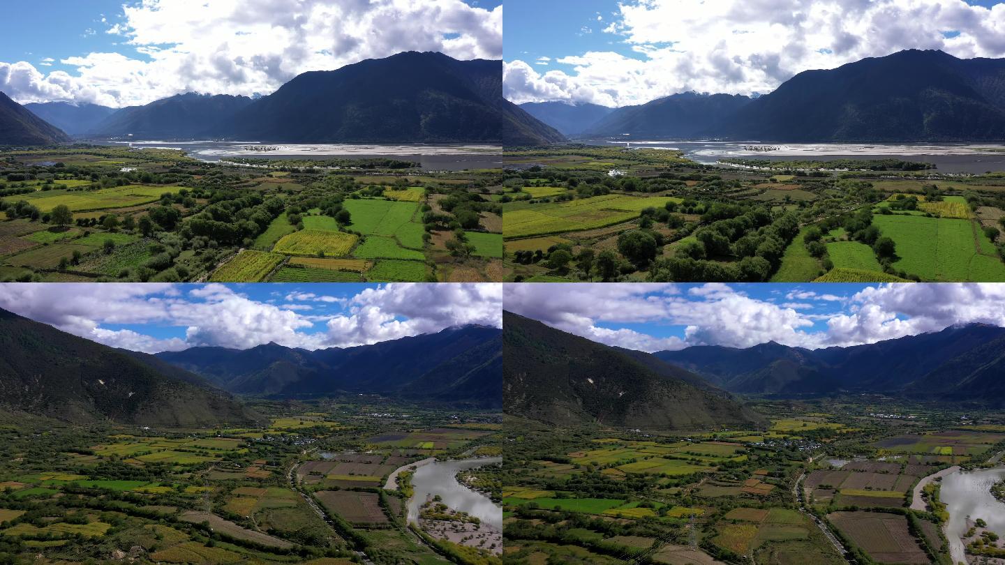 西藏山林自然风光4K航拍