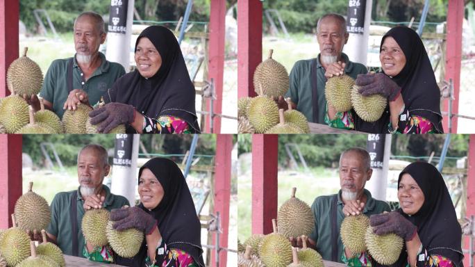 马来西亚土产榴莲东南亚旅游目的地热带果品