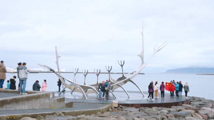 冰岛 旅行 观鲸 太阳航海者雕塑 北欧