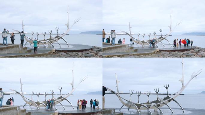 冰岛 旅行 观鲸 太阳航海者雕塑 北欧