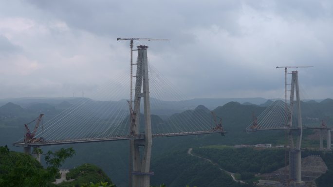 朵花大桥（建设中）贵州黔南龙里