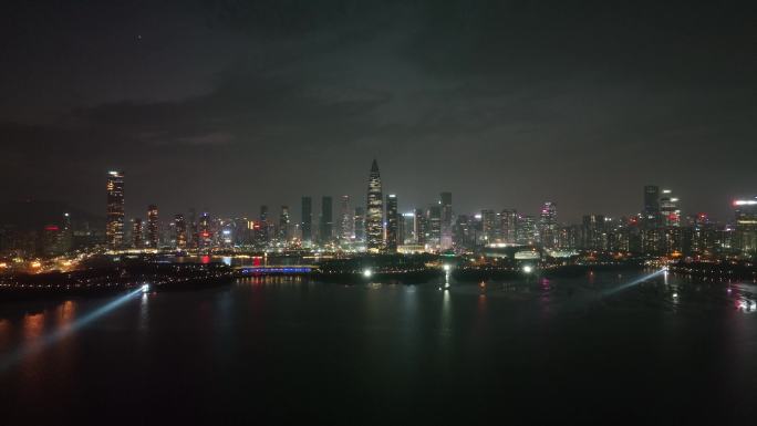深圳湾夜景航拍