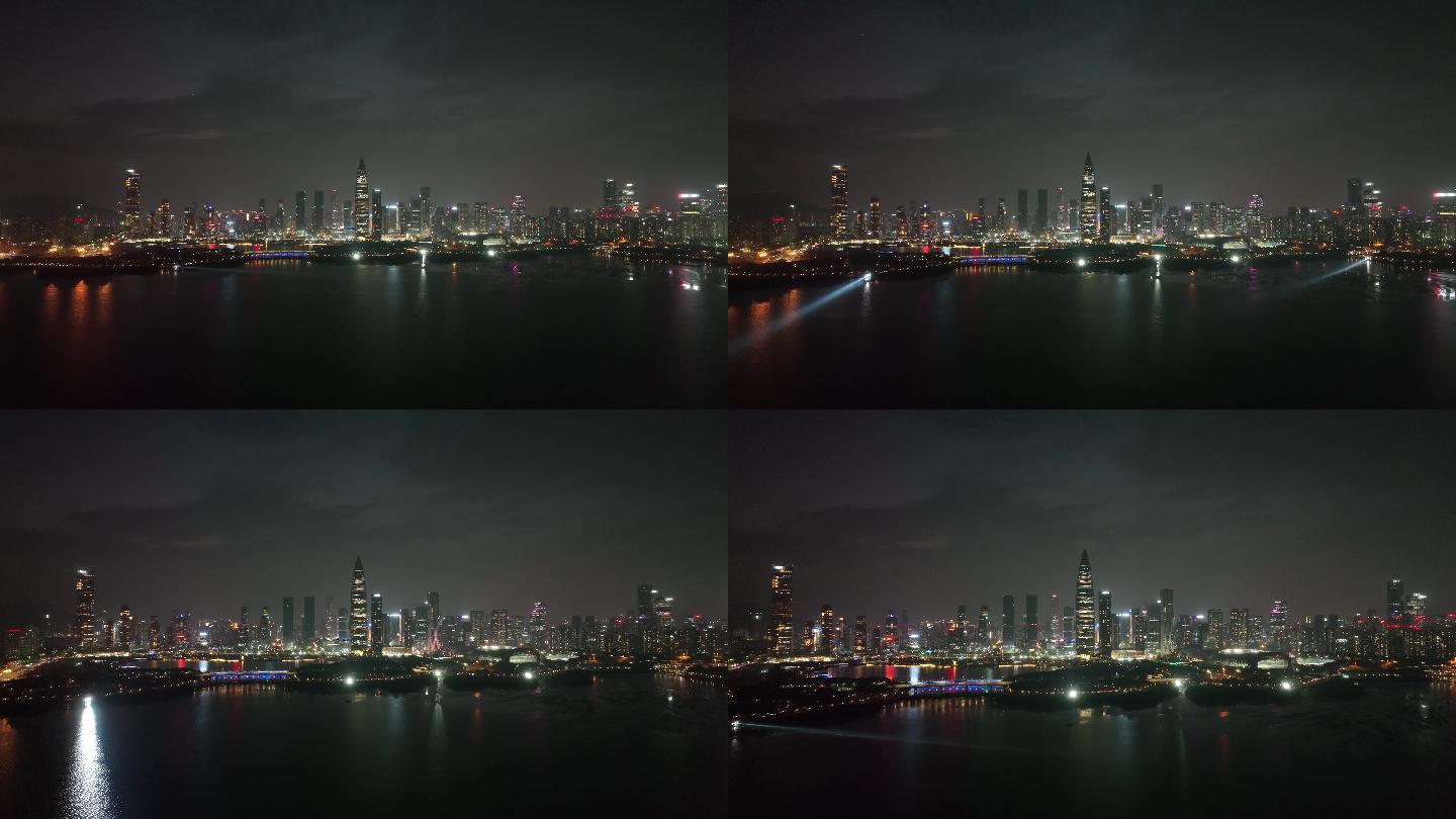 深圳湾夜景航拍