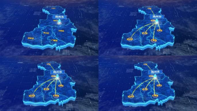 江苏扬州市辐射全市网络地图