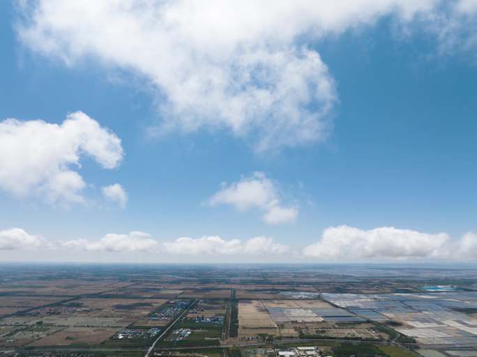 天空蓝天白云延时