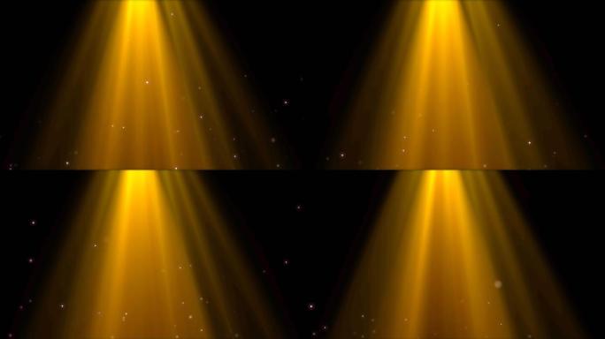 4K金色炫光粒子光效舞台光照射