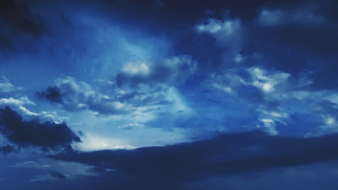 【HD天空】墨蓝云影魔幻仙境云层阴云云絮