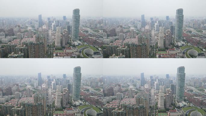 上海南京西路商圈高楼大厦4K原素材