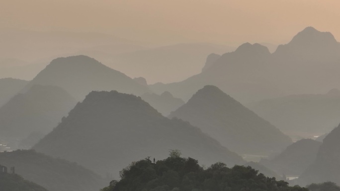 登山航拍