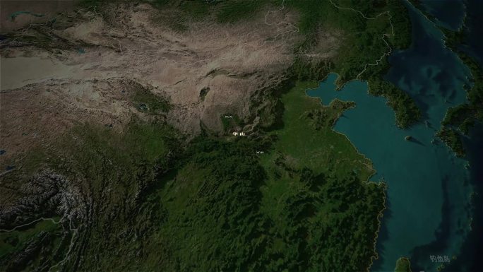 华山地形图