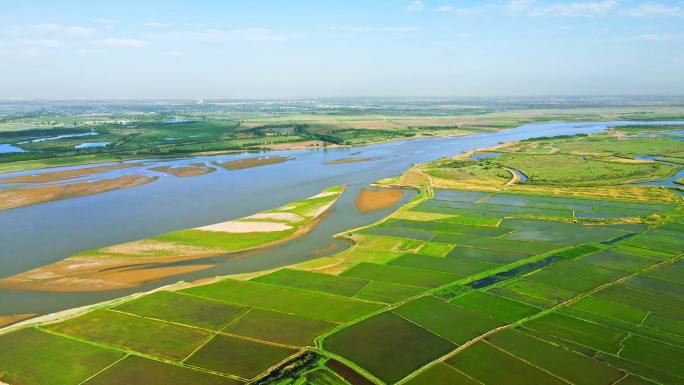 黄河灌区渔米之乡-万亩良田农业大景