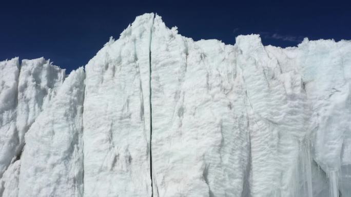 雪山冰川自然风光航拍