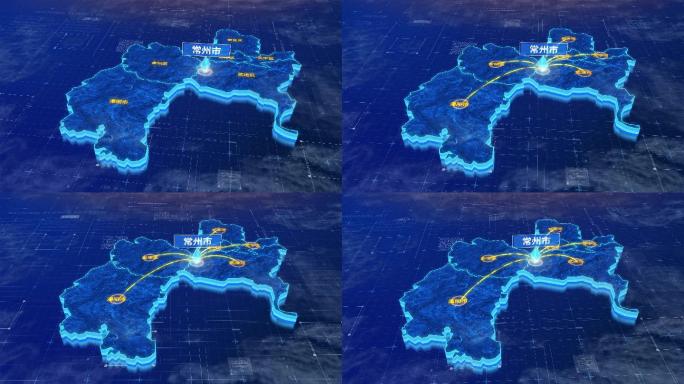 江苏常州市辐射全市网络地图