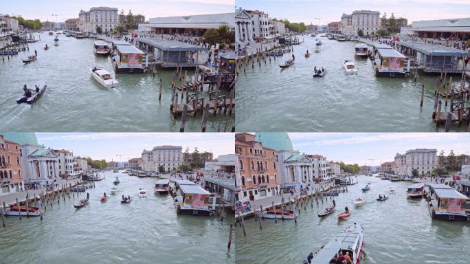 在威尼斯度假时发现大运河，POV。