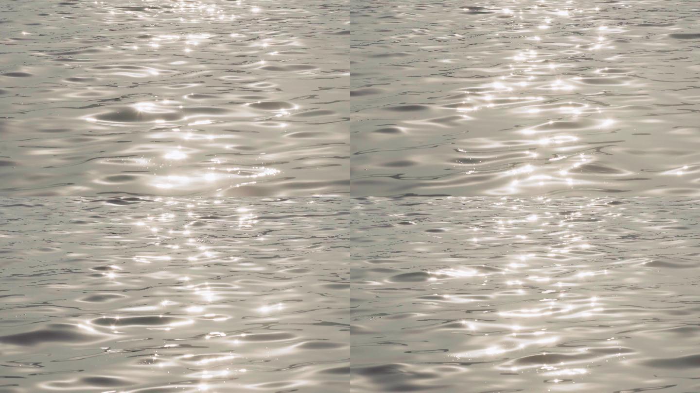 4k波光粼粼的湖面唯美水波