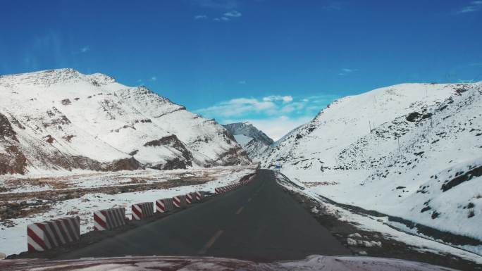 雪域高原公路，日喀则地区，中国西藏，亚洲青藏高原