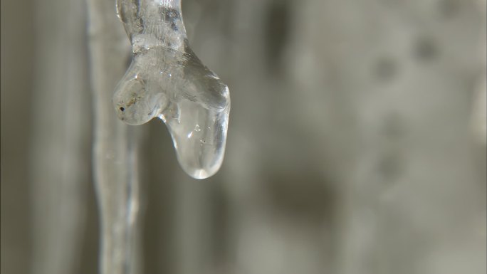 水流水声 冰凌冰柱 环境保护 自然风光