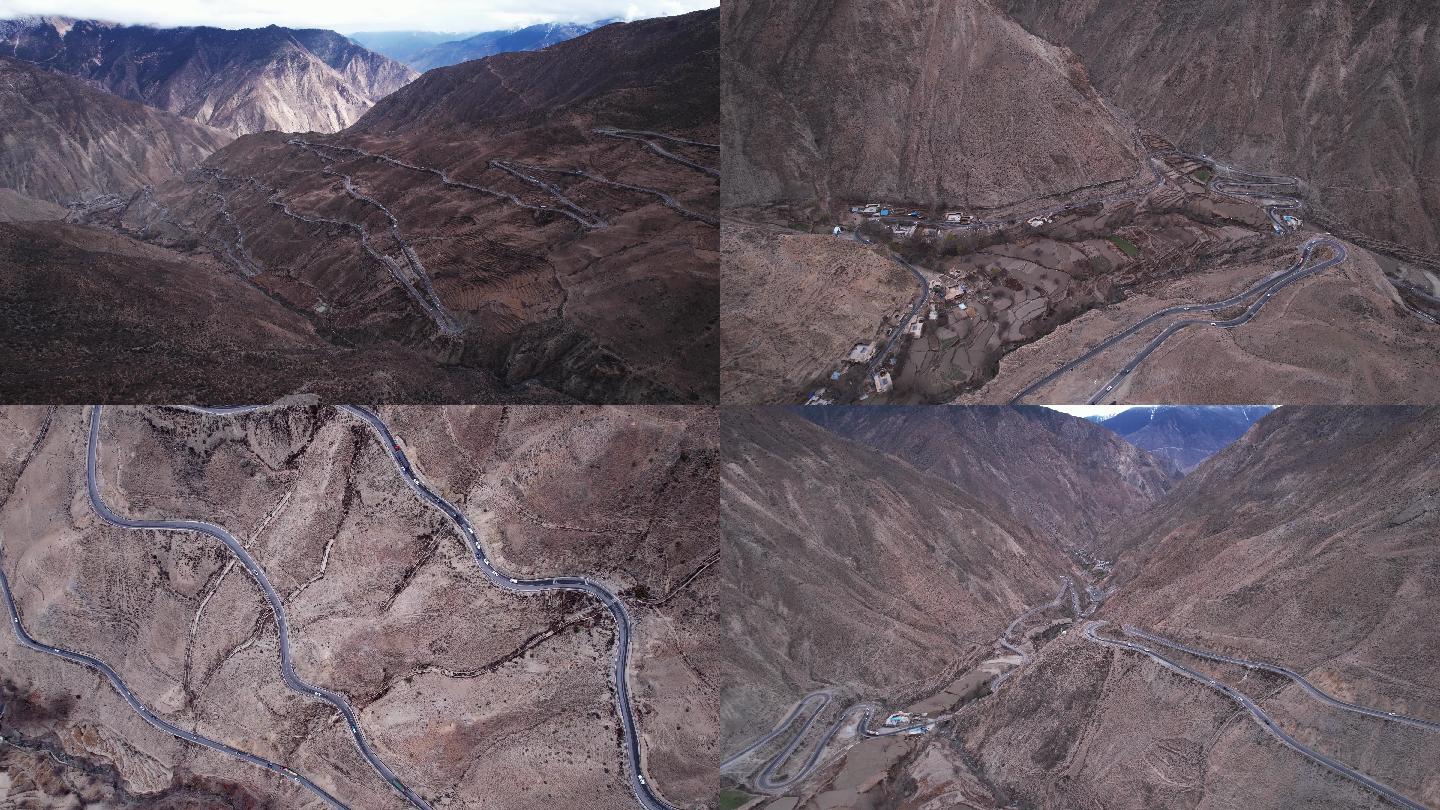 怒江七十二拐西藏G318川藏公路