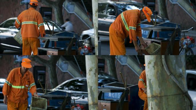 城市街拍 打扫卫生 日常工作 美好生活