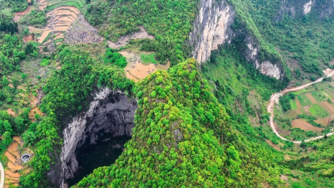 原始森林洞穴岩溶山川丛林奇观