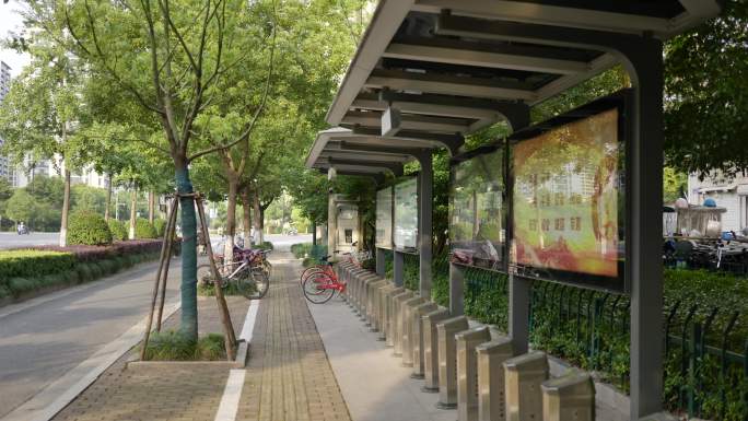 杭州共享单车停车场