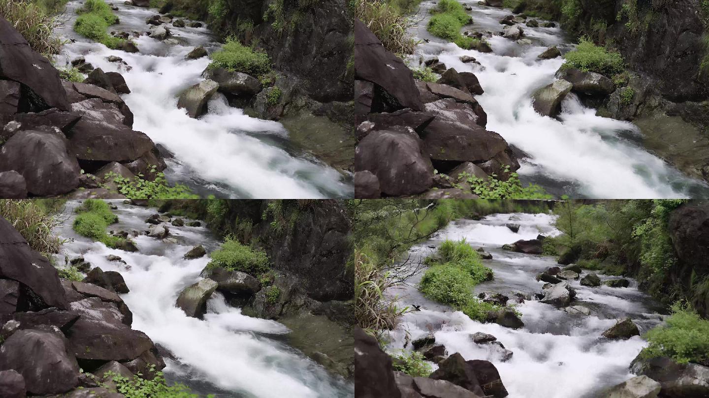 清澈 的山泉水流