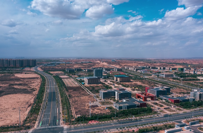 兰州石化职业技术大学兰州新区校区航拍