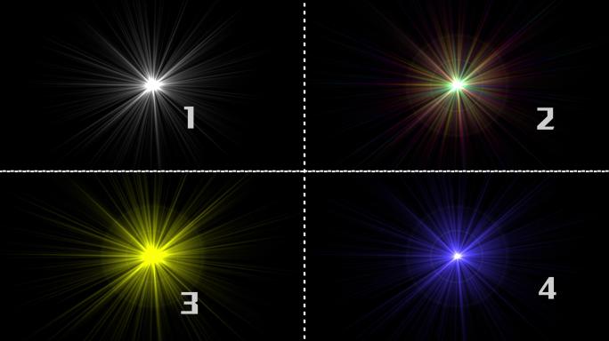 4款灯光旋转光线视频1（素材）