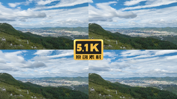 5K-昆明长虫山延时，云卷云舒的昆明城市