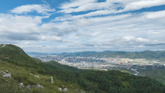 5K-昆明长虫山延时，云卷云舒的昆明城市