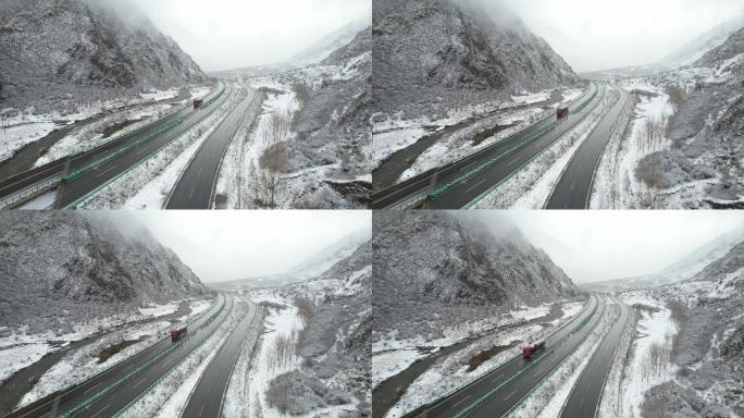 原创 青海玉树共玉高速雪山公路自然风光