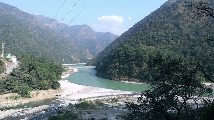 恒河，Rishikesh，Uttarakhand，印度