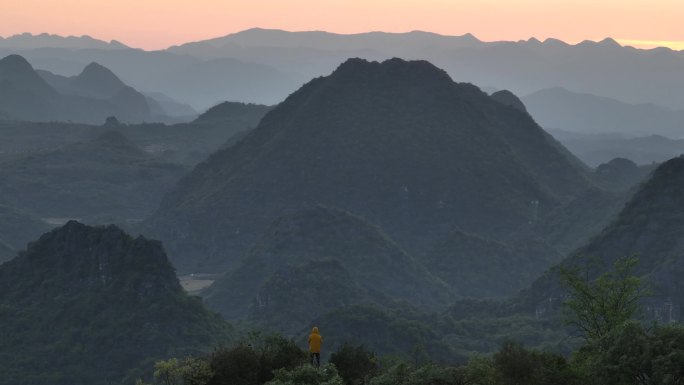 登山航拍