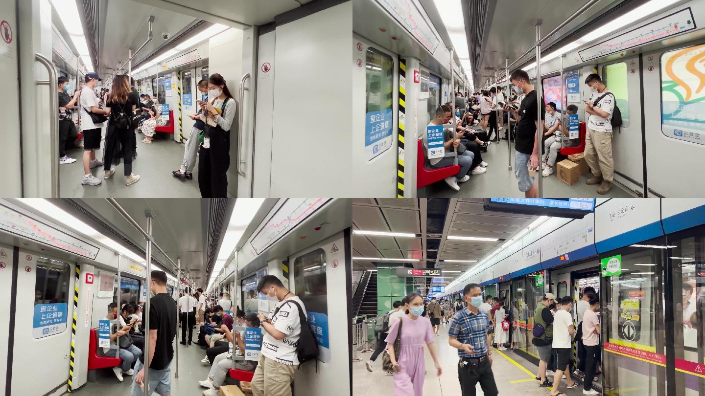 广州地铁乘车4k素材