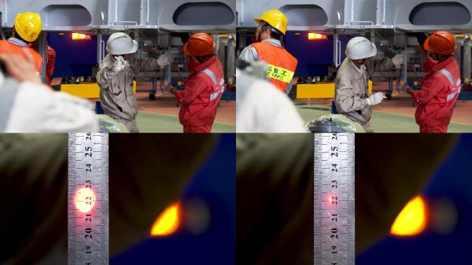 设备组装 重工业厂房 测量