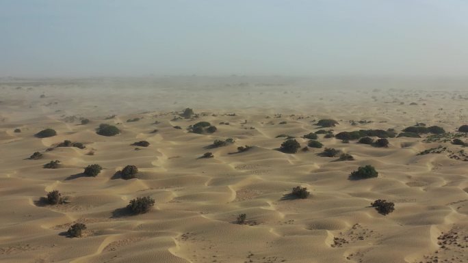 原创甘肃嘉峪关瓜州戈壁沙漠沙尘暴自然景观