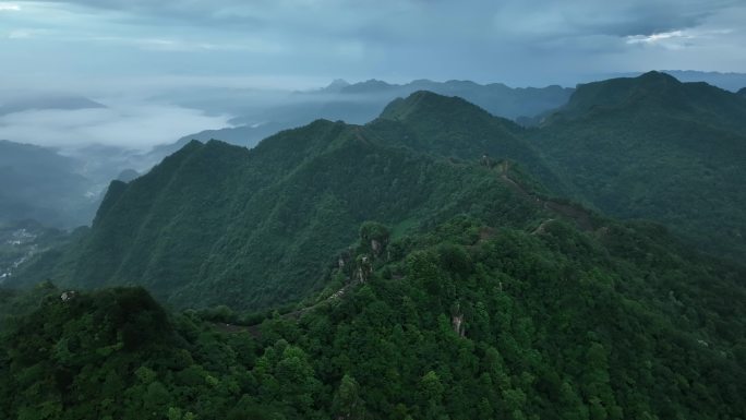 张家界武陵源景区航拍4k