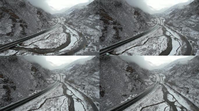 原创 青海玉树共玉高速雪山公路自然风光