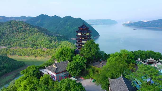 4k航拍重庆丰都鬼城4A景区宣传