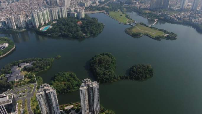 阳江鸳鸯湖4K航拍